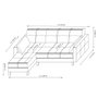 Atelier Del Sofa Sofá cama esquinero Alkon - Dark Grey